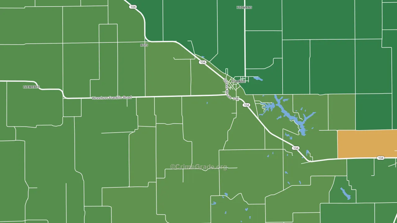 62638, IL Map of Theft Rates