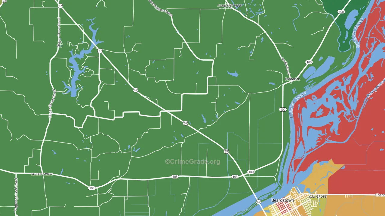 62639, IL Map of Theft Rates