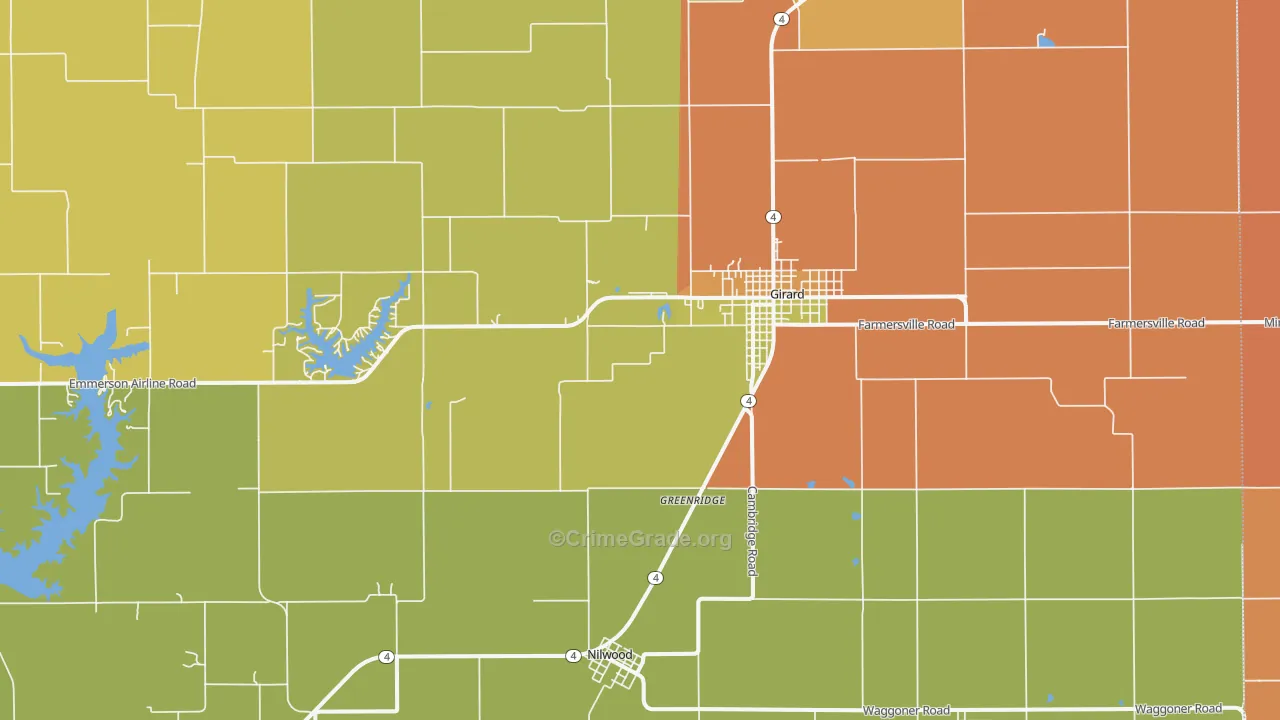 62640, IL Map of Theft Rates