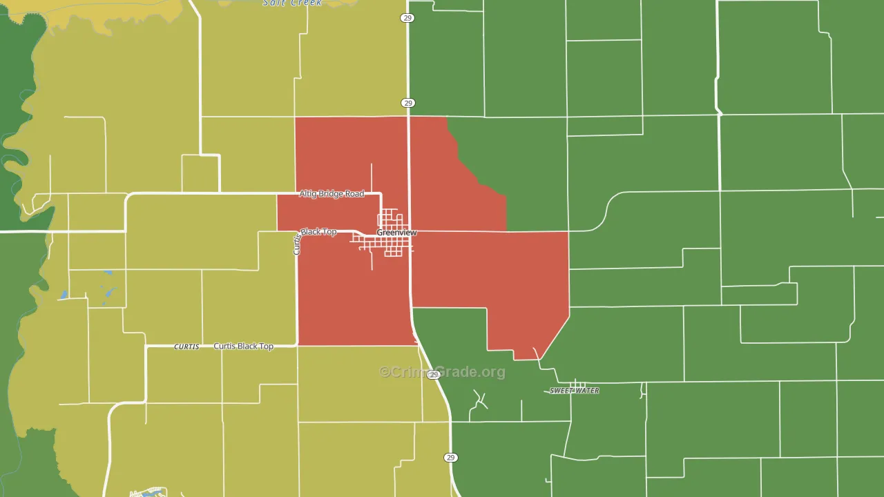 62642, IL Map of Theft Rates
