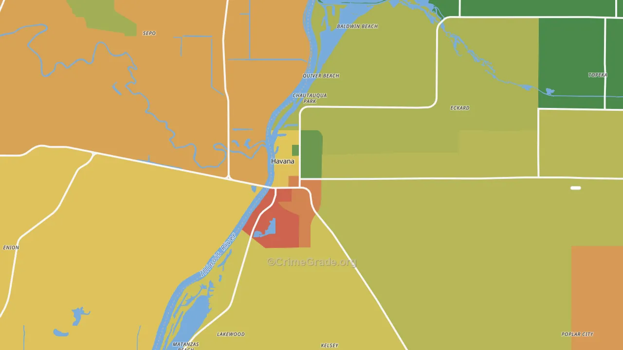 62644, IL Map of Theft Rates