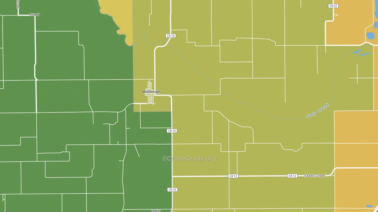 62666, IL Map of Theft Rates