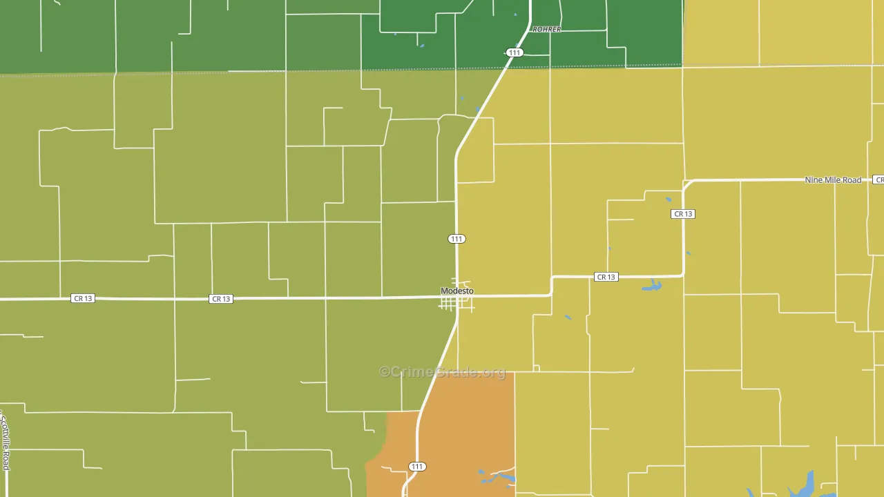 62667, IL Map of Theft Rates