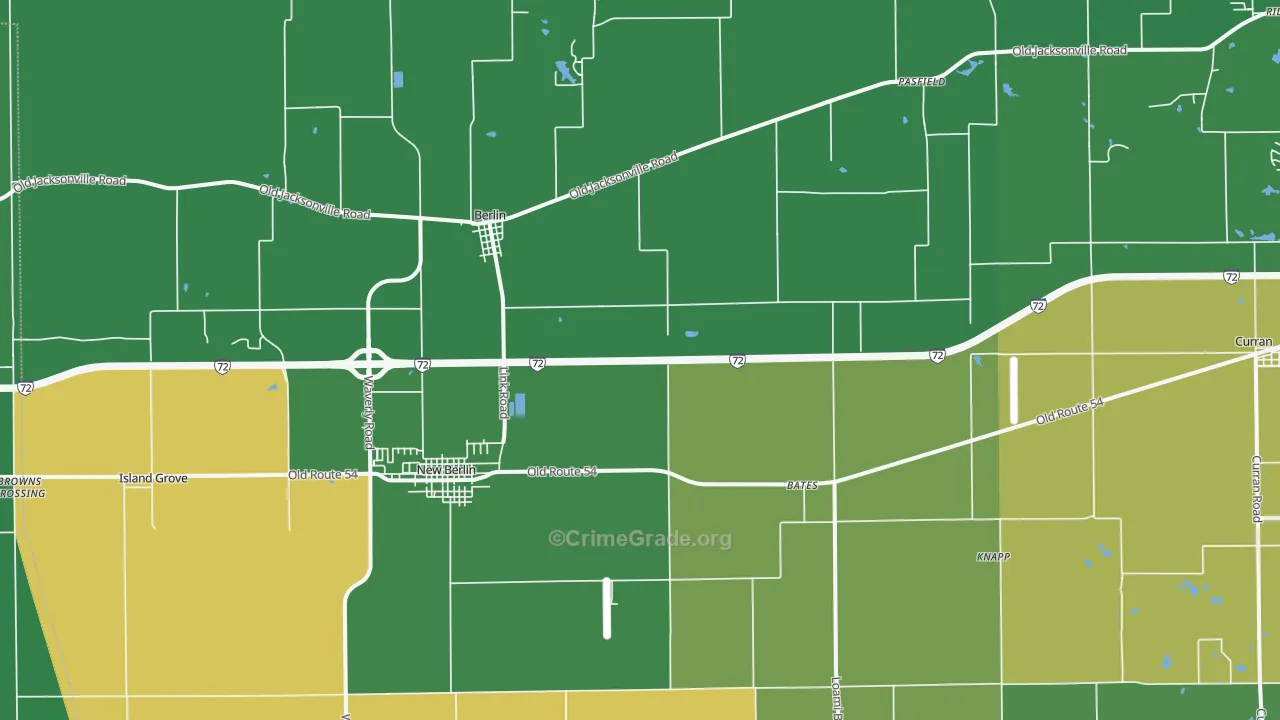 62670, IL Map of Theft Rates