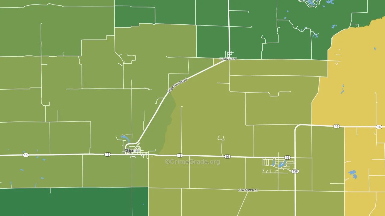 62685, IL Map of Theft Rates