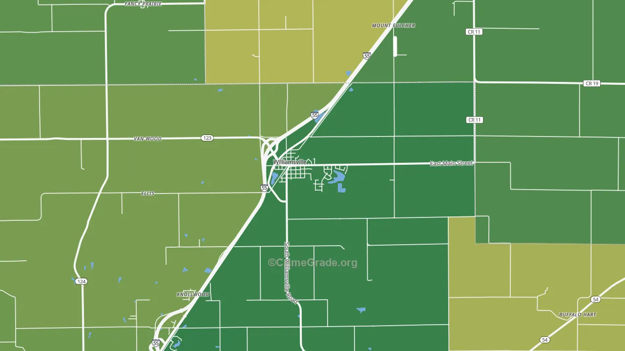 62693, IL Map of Theft Rates