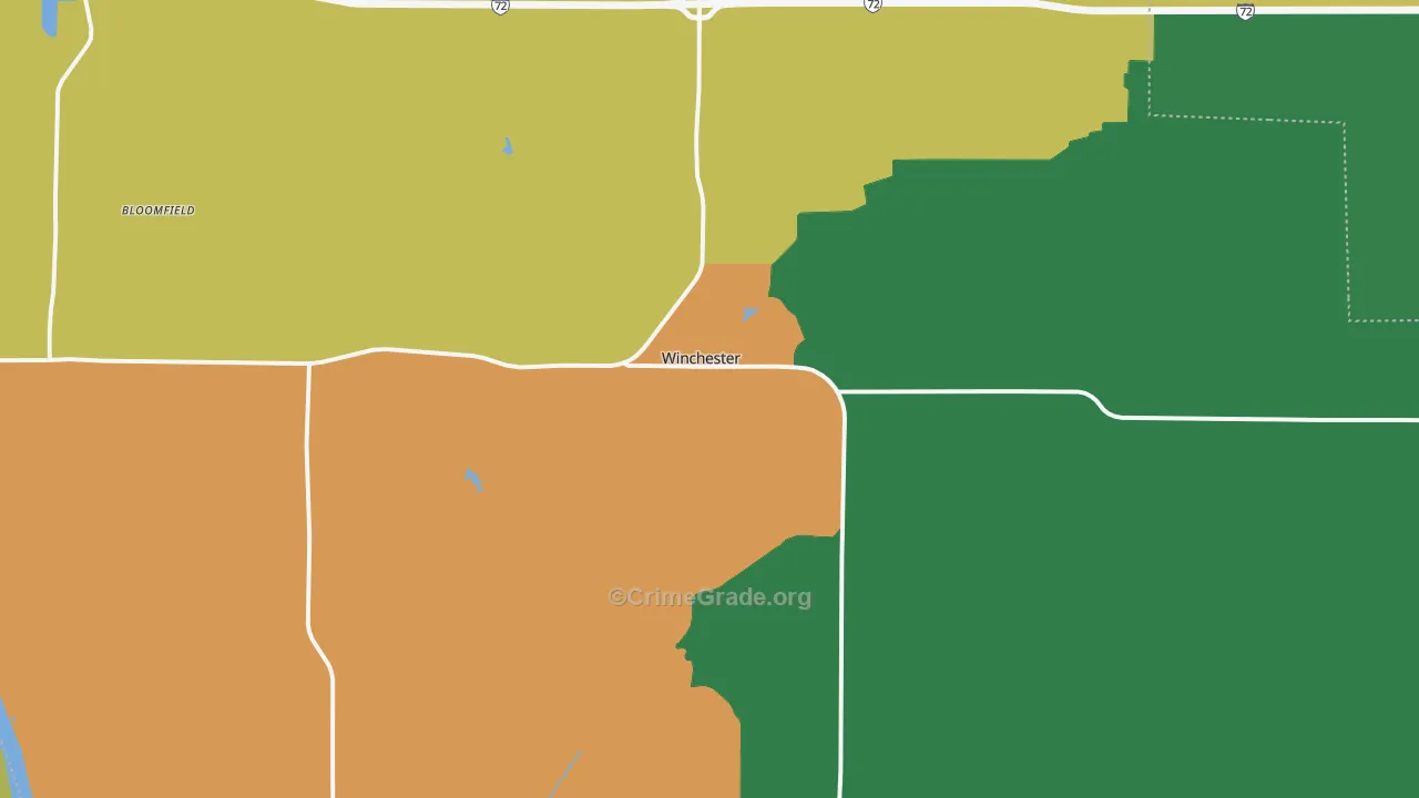 62694, IL Map of Theft Rates