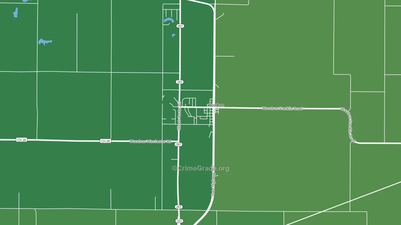 62695, IL Map of Theft Rates
