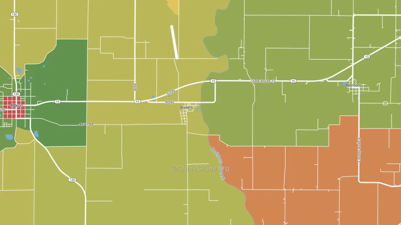 62818, IL Map of Theft Rates