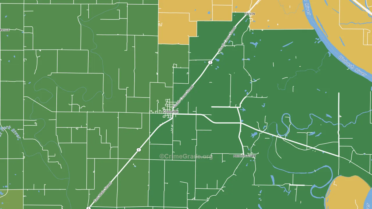62827, IL Map of Theft Rates