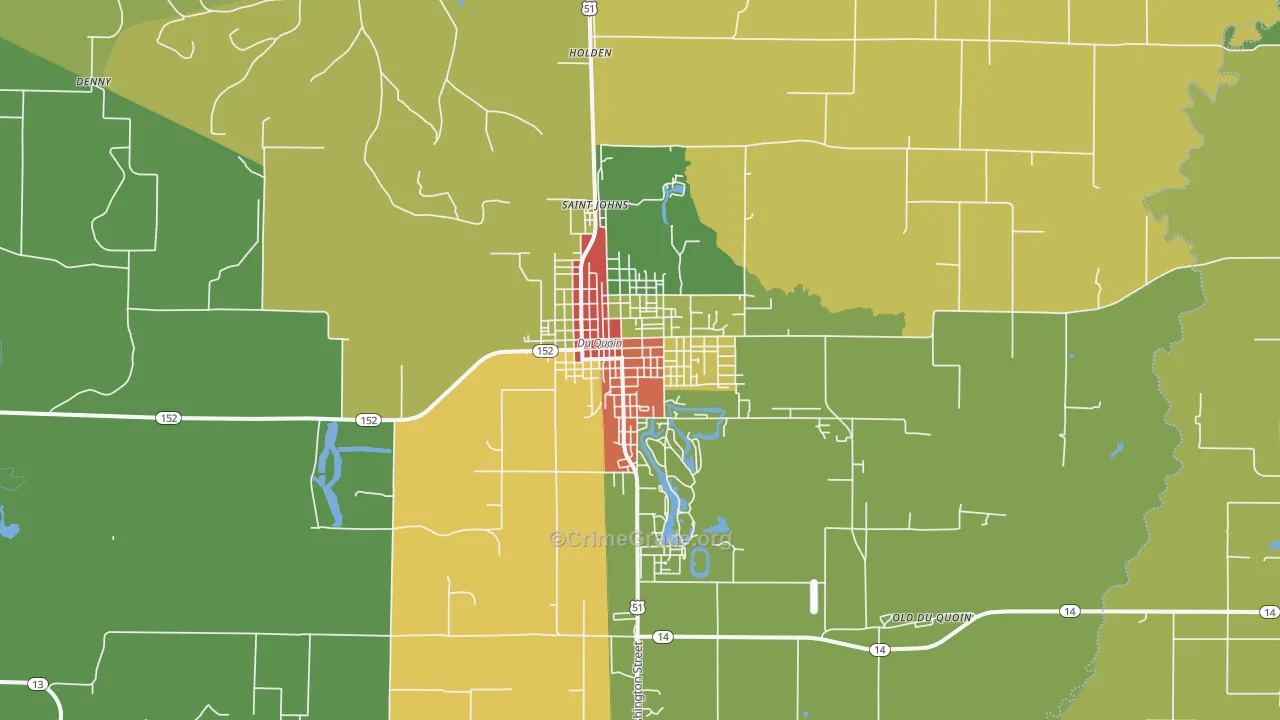 62832, IL Map of Theft Rates