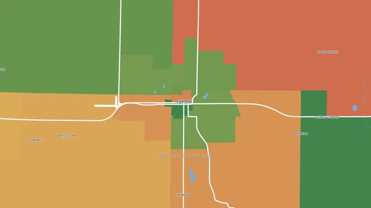 62837, IL Map of Theft Rates