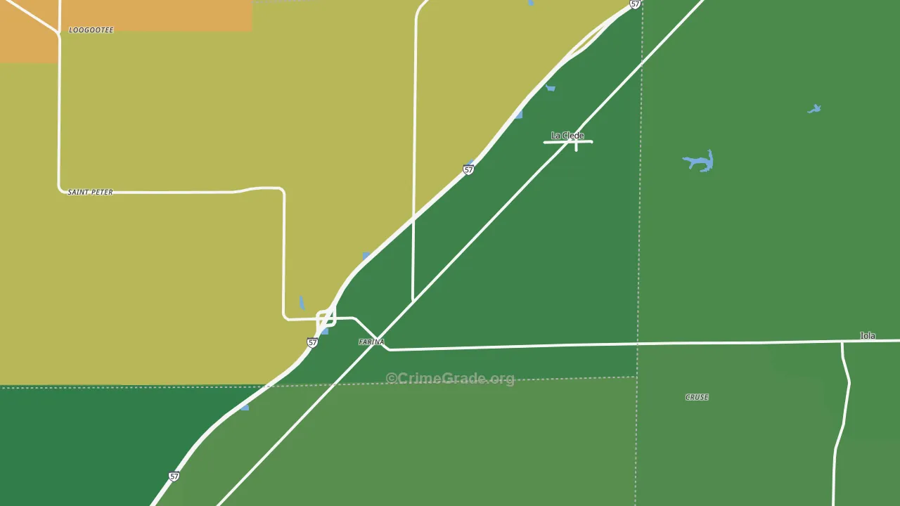 62838, IL Map of Theft Rates