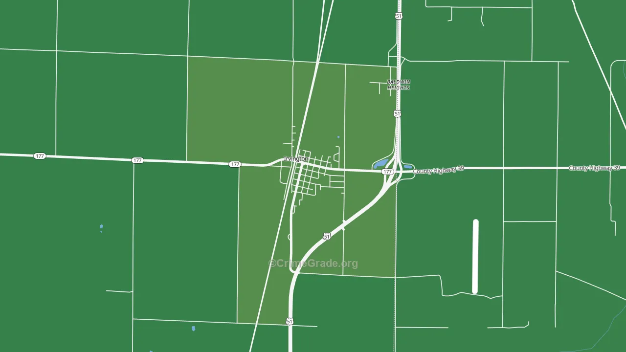 62848, IL Map of Theft Rates