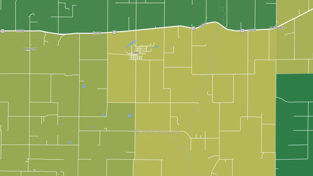 62849, IL Map of Theft Rates