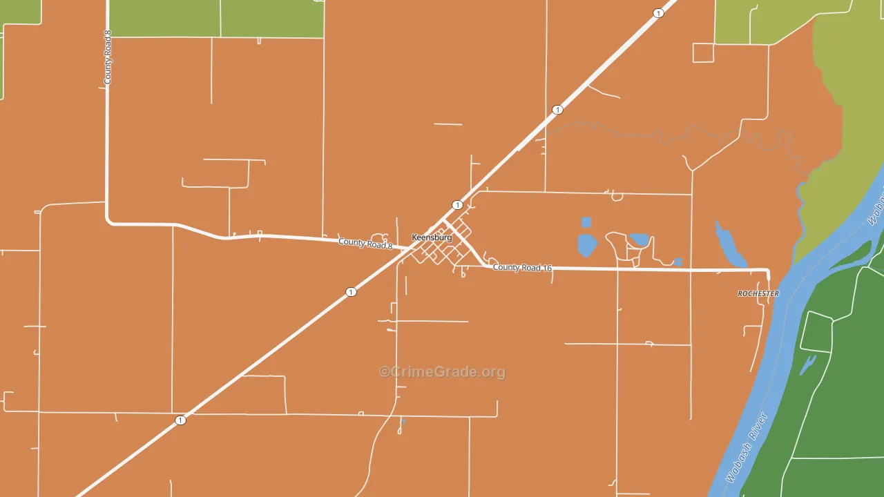 62852, IL Map of Theft Rates