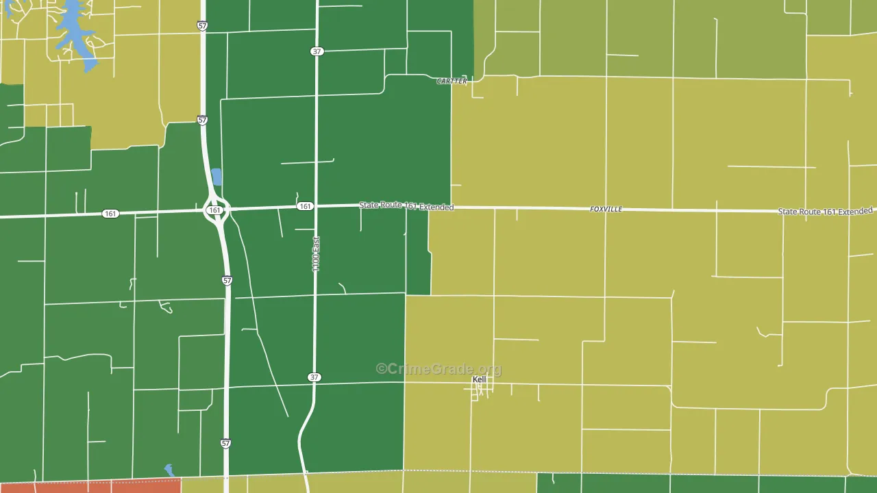62853, IL Map of Theft Rates