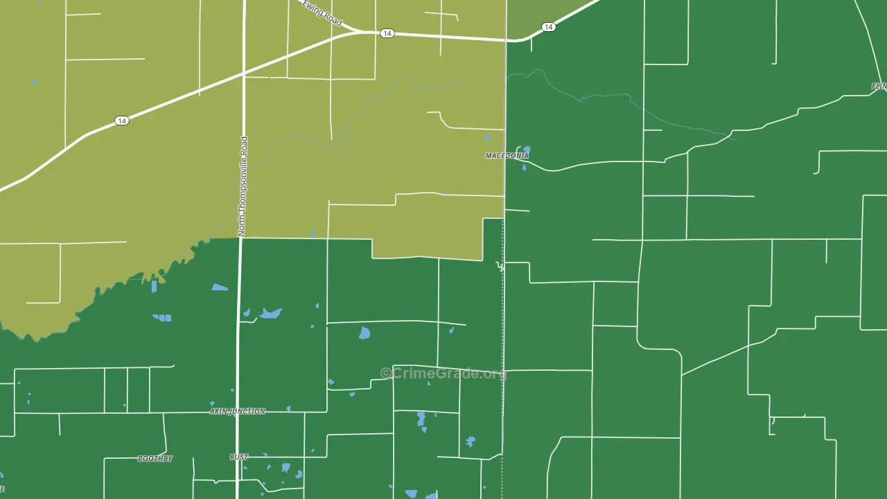 62860, IL Map of Theft Rates