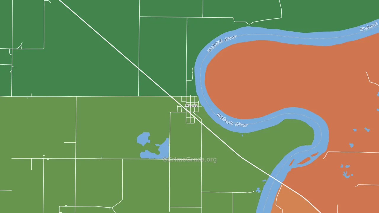 62861, IL Map of Theft Rates