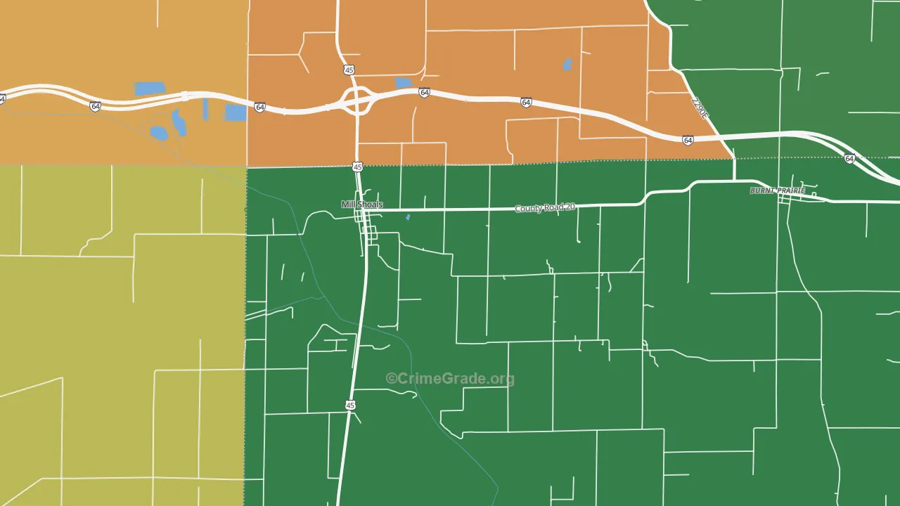 62862, IL Map of Theft Rates