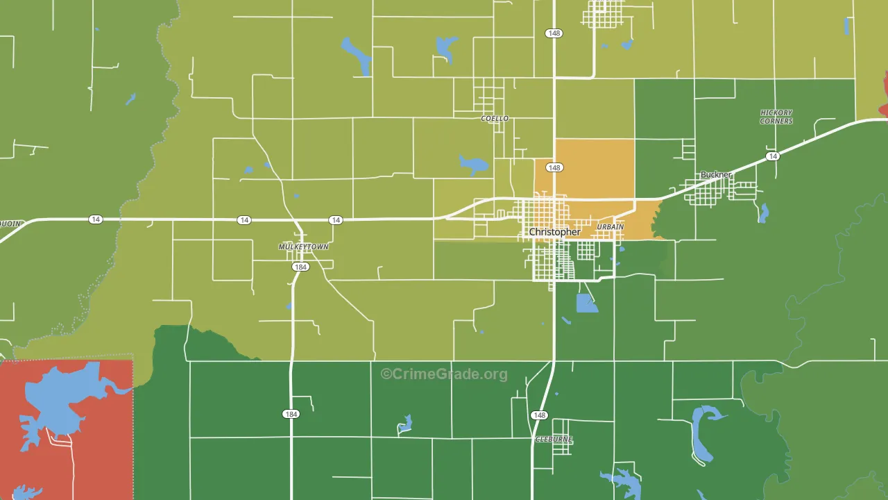 62865, IL Map of Theft Rates