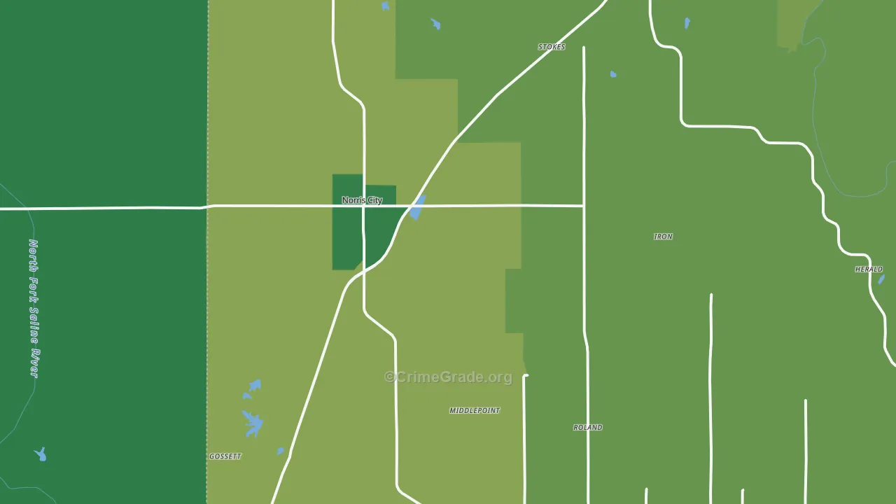 62869, IL Map of Theft Rates