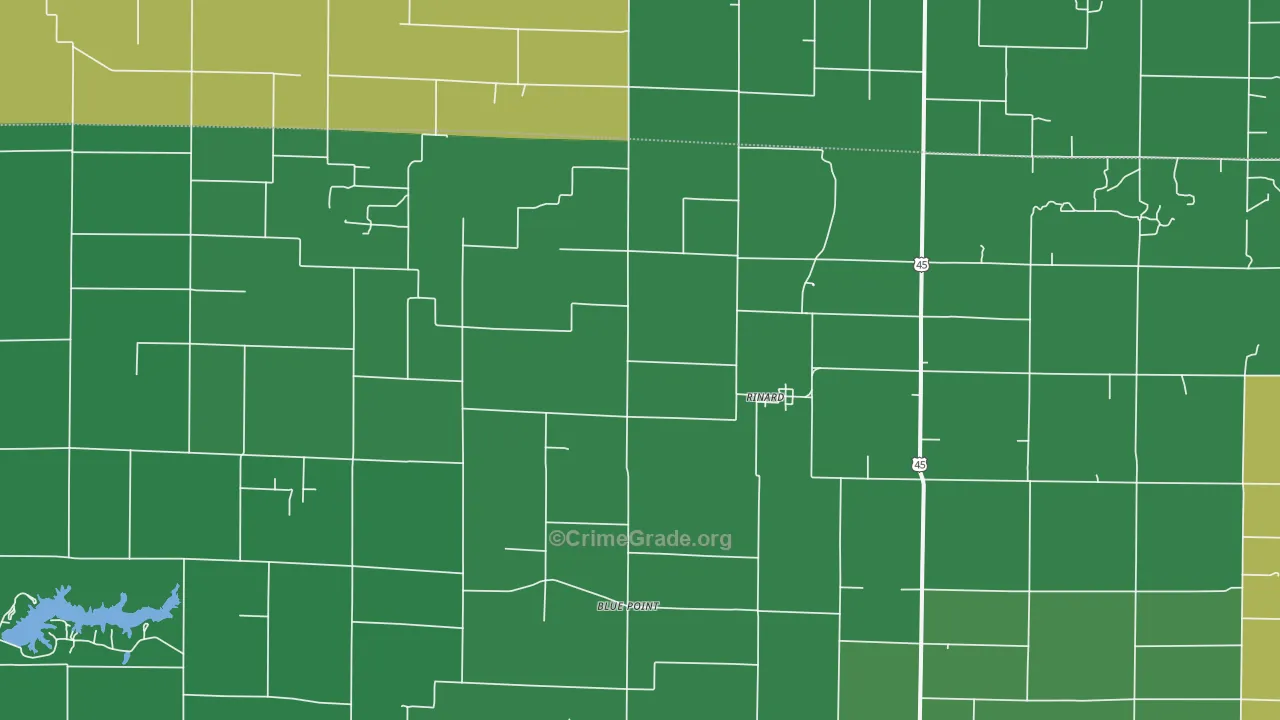 62878, IL Map of Theft Rates