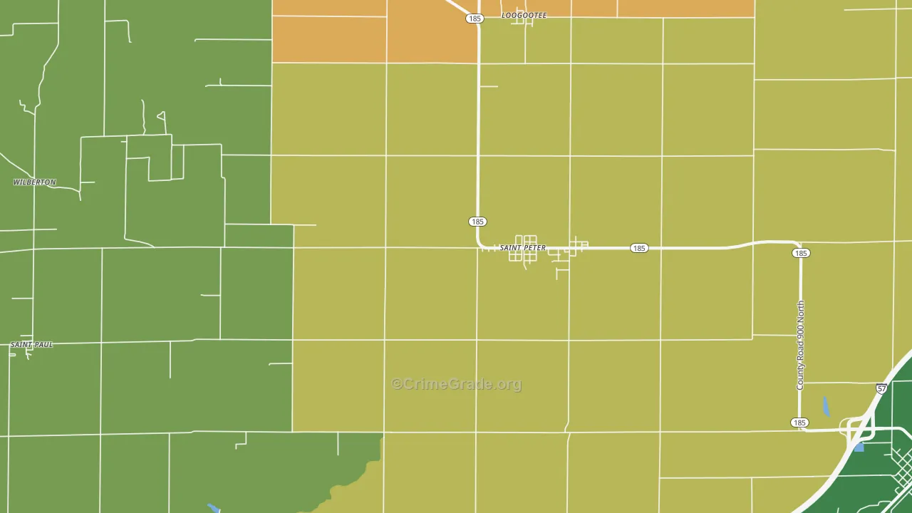 62880, IL Map of Theft Rates