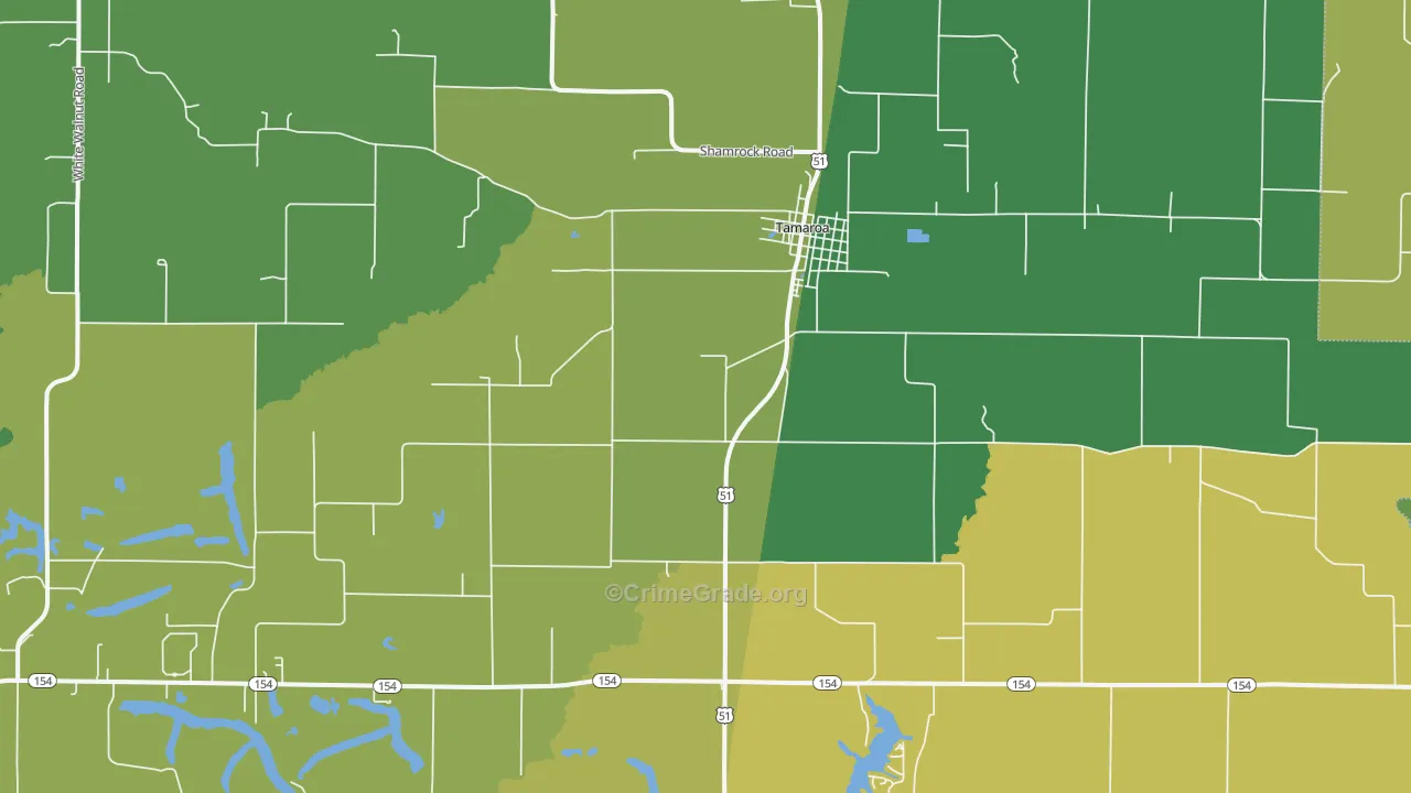 62888, IL Map of Theft Rates