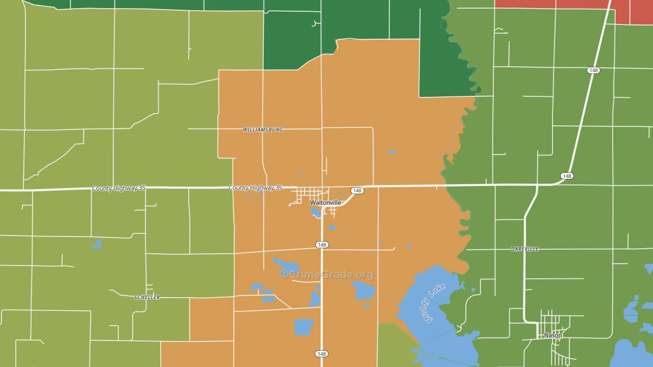 62894, IL Map of Theft Rates