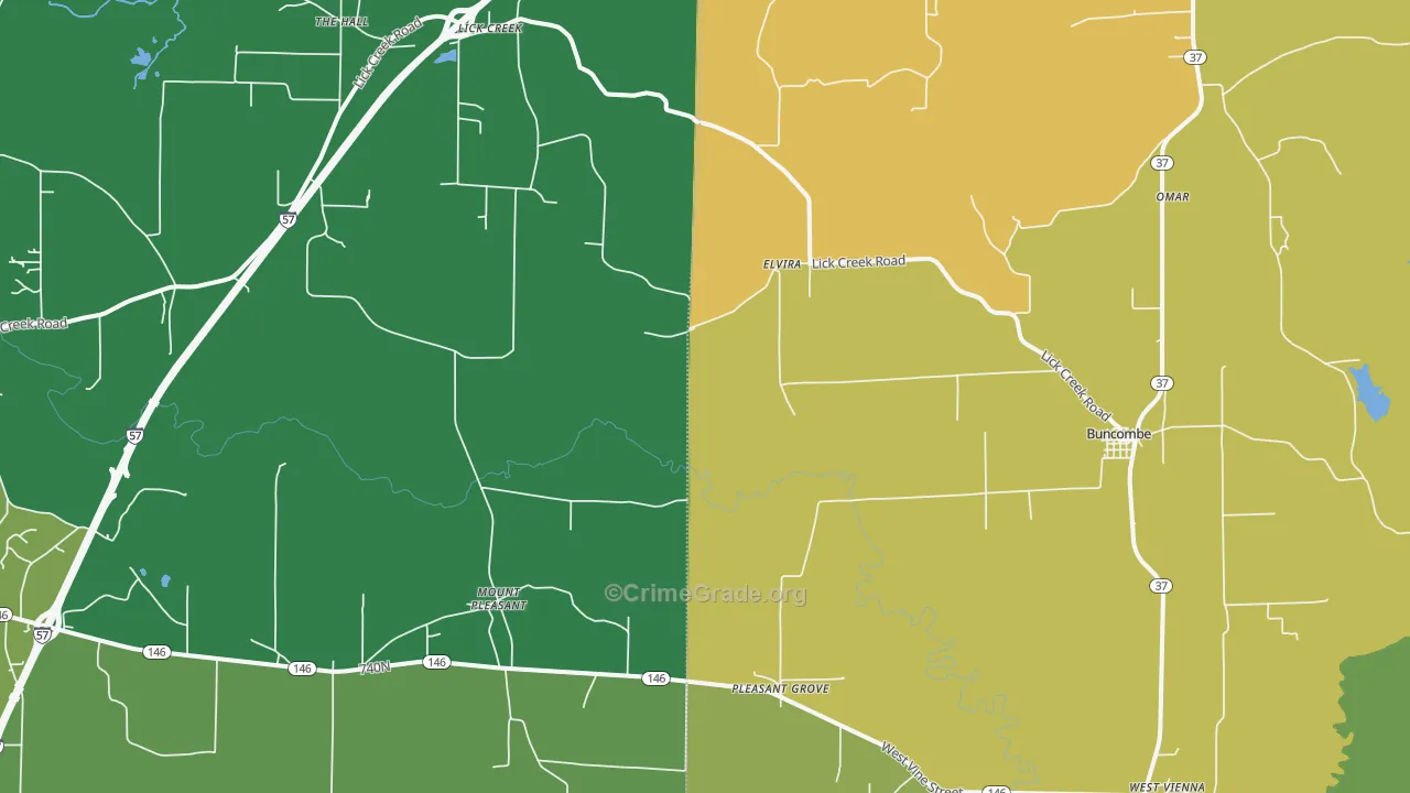 62912, IL Map of Theft Rates