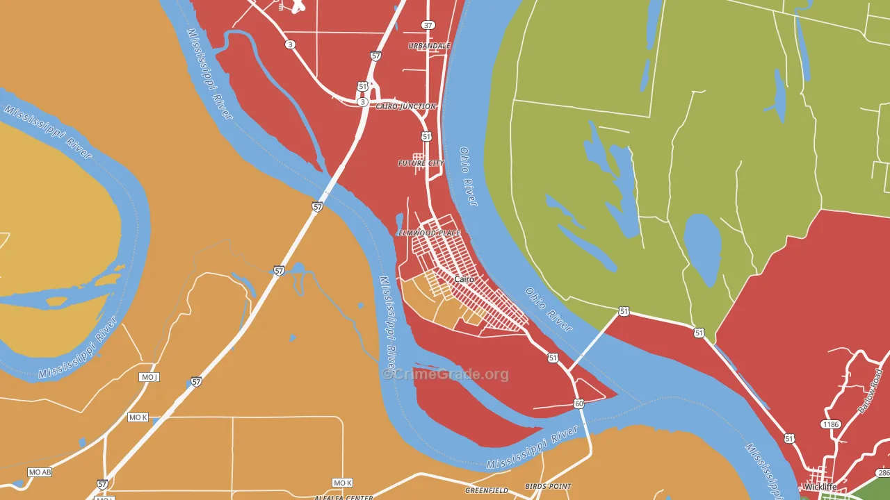 62914, IL Map of Theft Rates