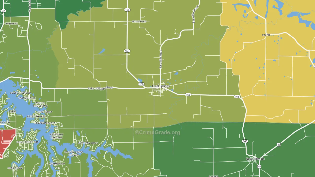 62922, IL Map of Theft Rates