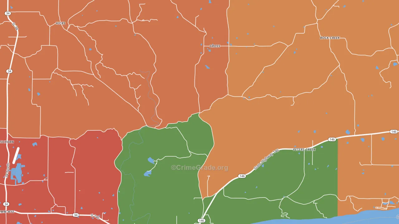 62931, IL Map of Theft Rates