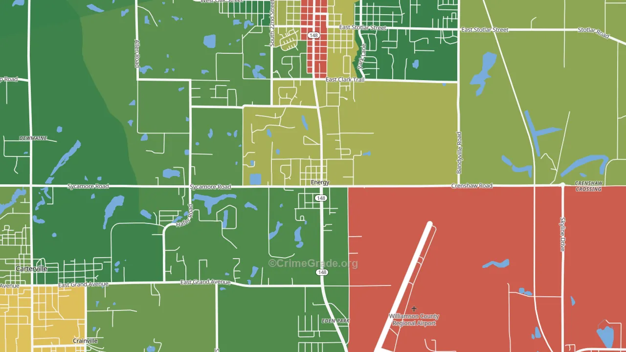 62933, IL Map of Theft Rates