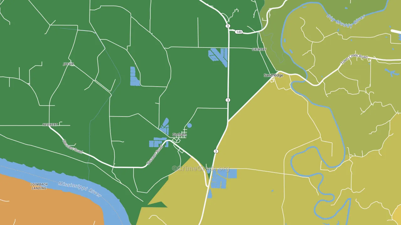 62940, IL Map of Theft Rates