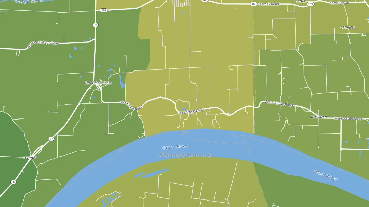 62941, IL Map of Theft Rates