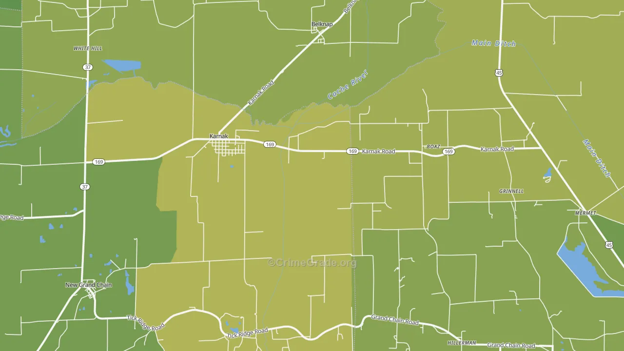 62956, IL Map of Theft Rates