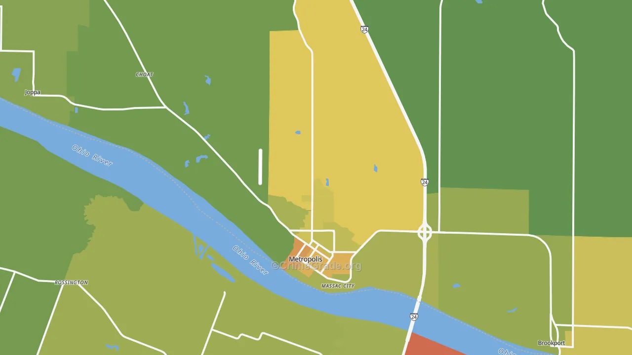 62960, IL Map of Theft Rates