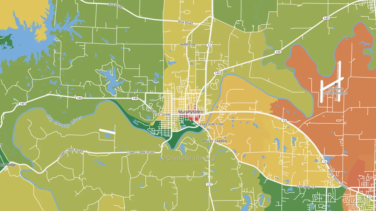 62966, IL Map of Theft Rates