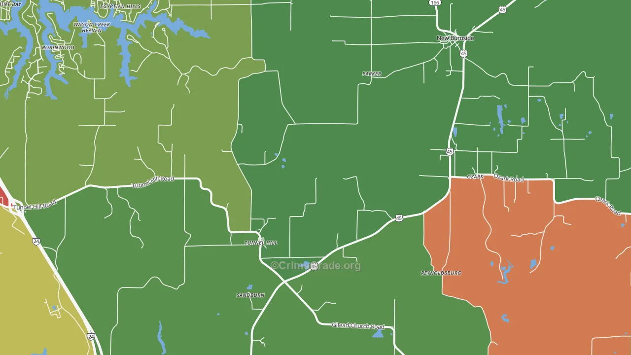 62972, IL Map of Theft Rates