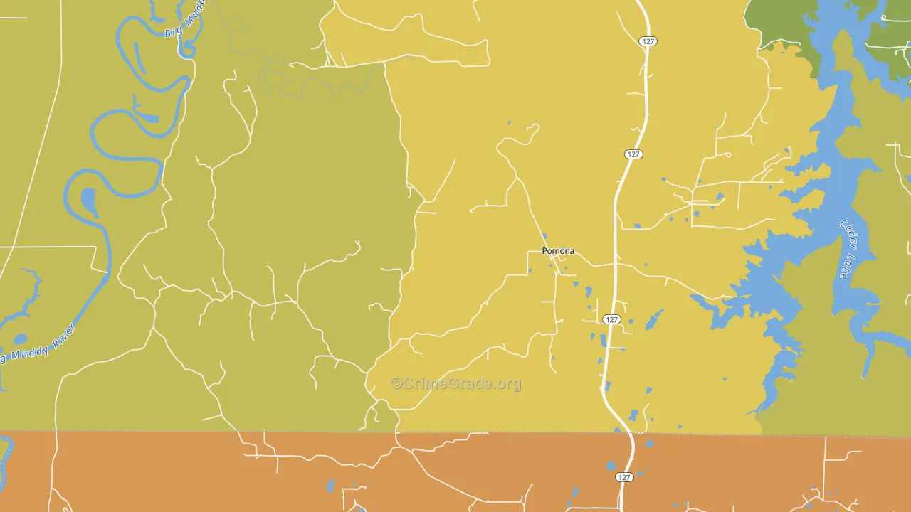 62975, IL Map of Theft Rates