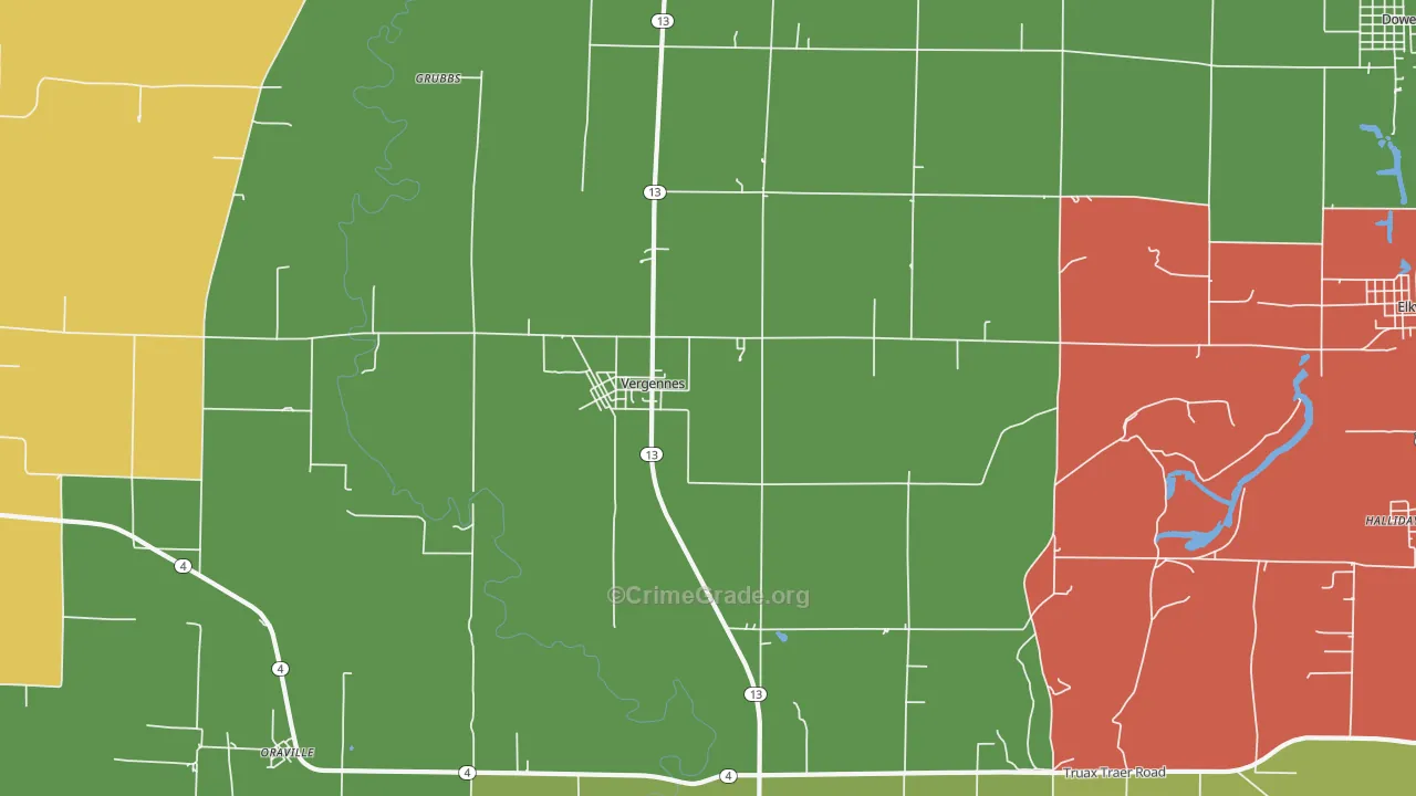 62994, IL Map of Theft Rates