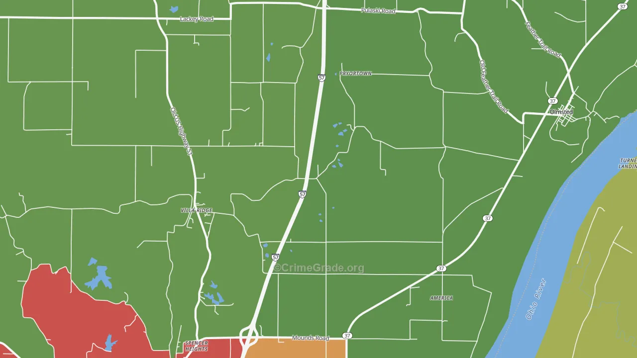 62996, IL Map of Theft Rates