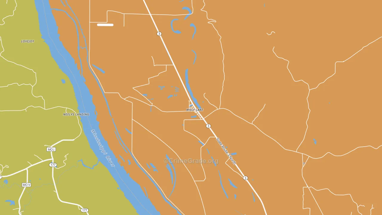 62998, IL Map of Theft Rates