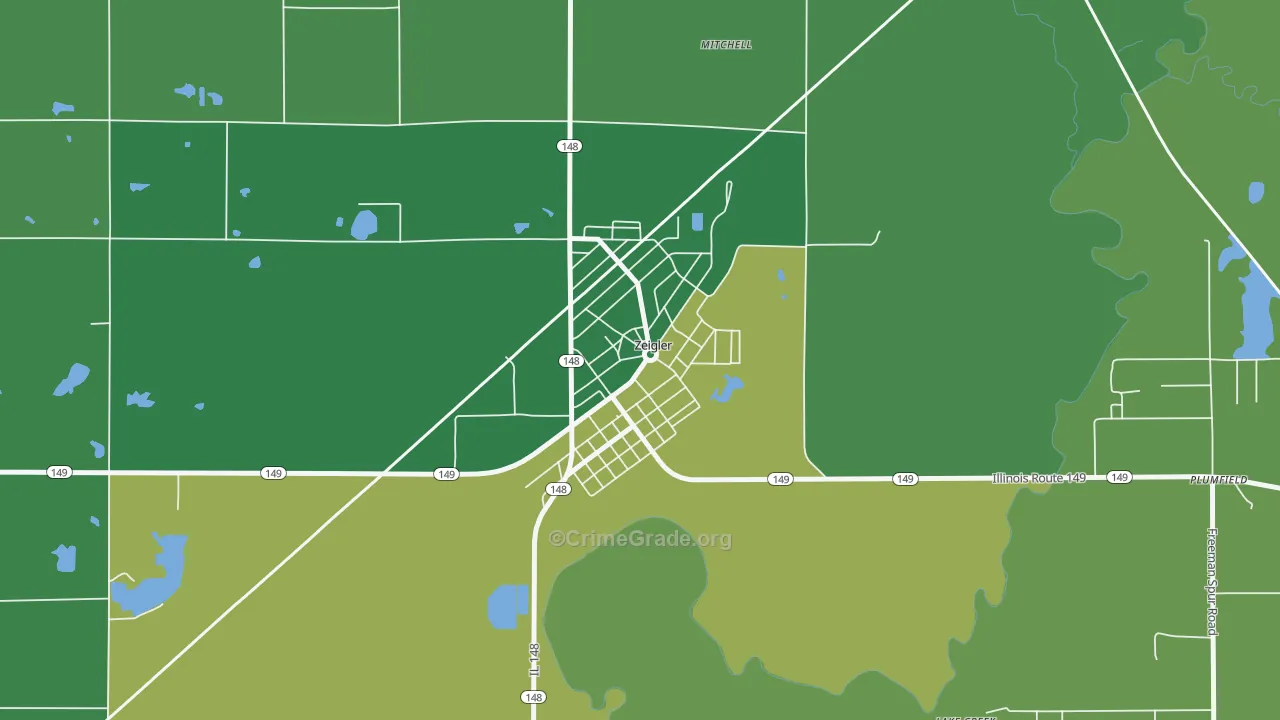 62999, IL Map of Theft Rates