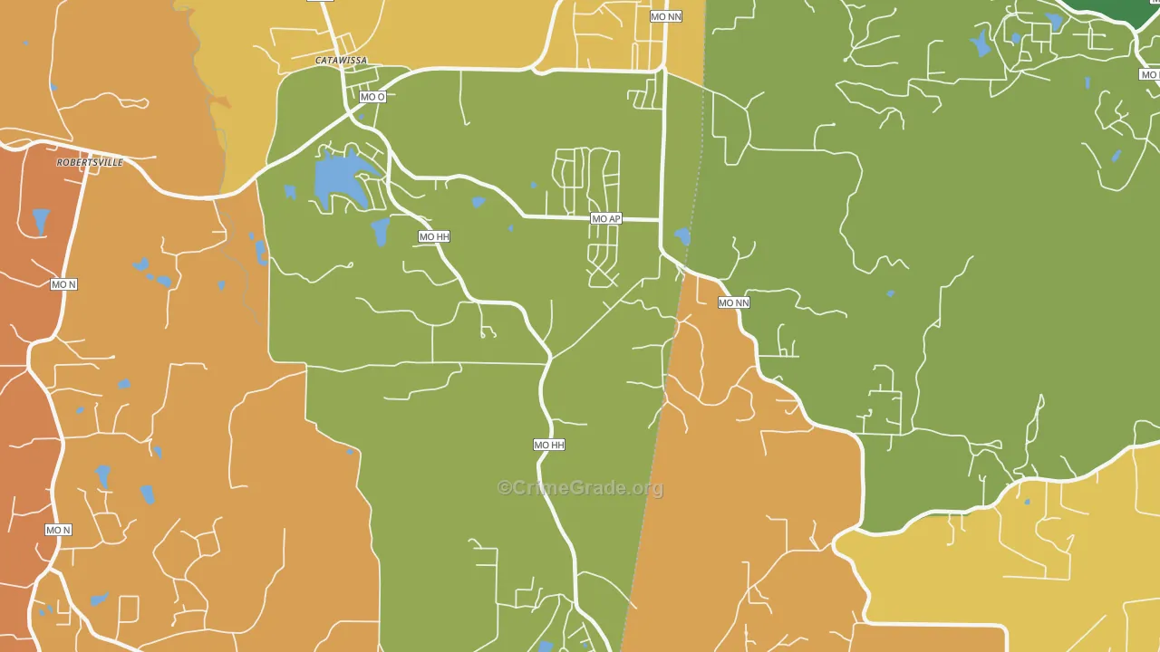63015, MO Map of Theft Rates