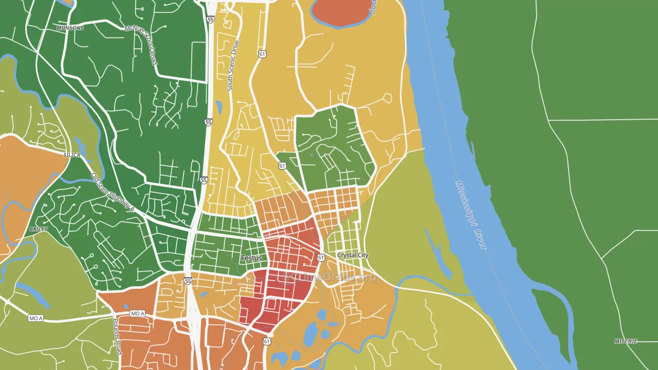 63019, MO Map of Theft Rates