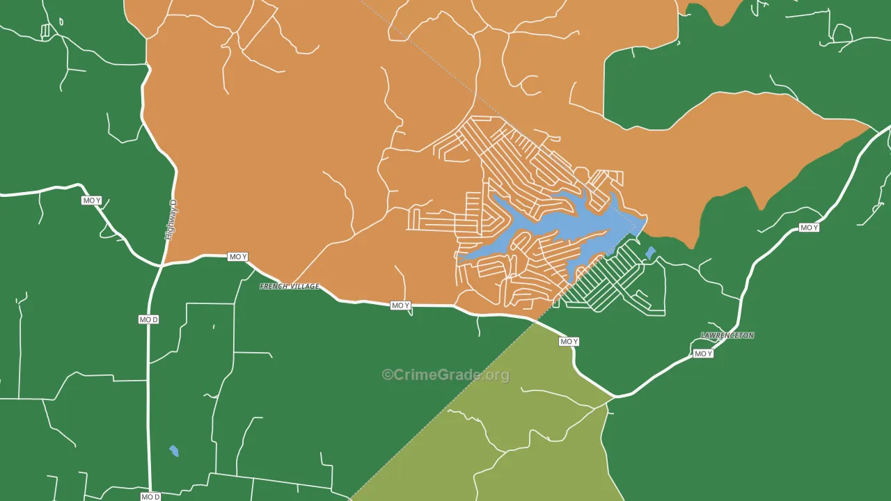 63036, MO Map of Theft Rates