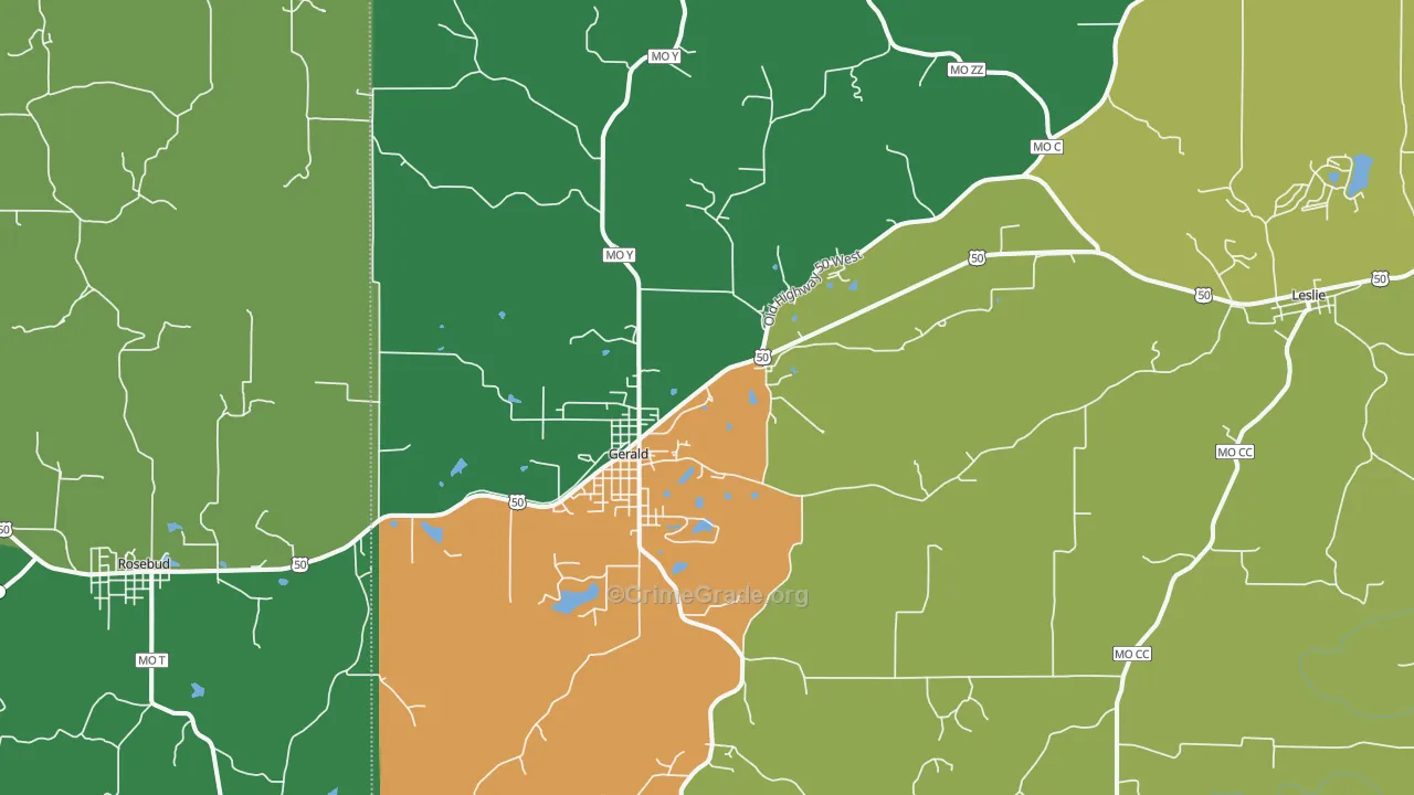 63037, MO Map of Theft Rates